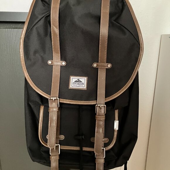 Steve Madden Unisex Utility School Travel Work Backpack w/ Padded Sleeve - Picture 1 of 6